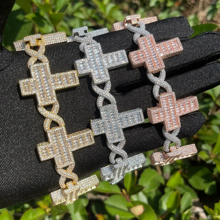 JORDAN CRAIG】Iced Out Lux Bracelet - 13mm Iced Out Gold