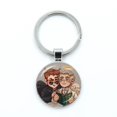 thumbnail image 2 of LLavero de mejores amigos, llavero de Ángel de Crowley, cabujón de cristal divertido, llavero de coche, soporte de anillo, dijes, regalos de joyería, 2 of 4