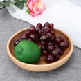 thumbnail image 2 of 20 cm Wooden Board Round Natural Wood Serving Tray Samfox Tea Food Server Tableware Water Beverage Platter, 2 of 8