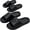 Black, variant on 2 Pairs Shower Shoes for Men, Non Slip Shower Slides, Quick Dry Slippers for Gym, Pool & Locker Room