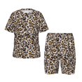 thumbnail image 1 of Balery Leopard Conjunto de Pijama Infantil de Manga Corta con Estampado – Ropa de Dormir de Algodón Suave-X-Large, 1 of 6