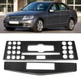 thumbnail image 3 of Carbon Fiber Trim,2Pcs Carbon Fiber Air CD Panel Sticker Air Conditioner Control Frame Striking Appearance, 3 of 7
