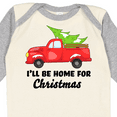 thumbnail image 4 of Inktastic I'll Be Home for Christmas Truck with Tree Boys or Girls Long Sleeve Baby Bodysuit, 4 of 5