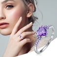 thumbnail image 2 of En forma de anillo de diamantes de imitación del anillo del corazón elegante anillo de diamantes de imitación de las mujeres de moda completa Zircon anillos para mujeres Tamaño 6 10, 2 of 7
