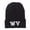 Black, variant on WV West Virginia Embroidered Long Beanie - Black OSFM