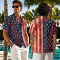 thumbnail image 7 of Psesaysky Vintage American Flag Couple Shirts and Dress,Patriotic 4th of July Matched Outfit for Couples Sleeveless A Line Tunic Dress and Button Down Shirts for Party Vacation, 7 of 7