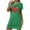 Green, variant on yillto Women Nightgown Short Sleeve Sleepshirt Crewneck Heart Graphic Sleepwear Nightshirts Pajama Dress