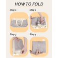 thumbnail image 4 of Bolsas de gimnasio para hombres y mujeres, bolsa de viaje plegable de 40 litros, bolsa de lona ligera para fin de semana con compartimento para zapatos, 4 of 5