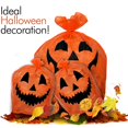 thumbnail image 2 of Skeleteen Pumpkin Leaf Bags Decorations - Jack O Lantern Outdoor Yard Fall Lawn and Leaves Pumpkins Decorating Bag with Ties - 3 Sizes, 2 of 6