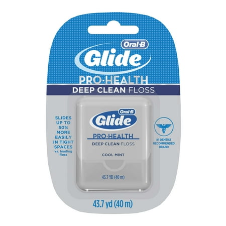 Oral-B Glide Pro-Health Deep Clean Cool Mint Flavor Dental Floss 40 M