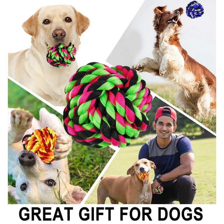 Dog Chew Toys for Aggressive Chewers, 3 Packs Natural Rubber Dog Toys for  Large Dogs, Dog Balls Treat Dispensing Dog Puzzle Toys, Large Interactive