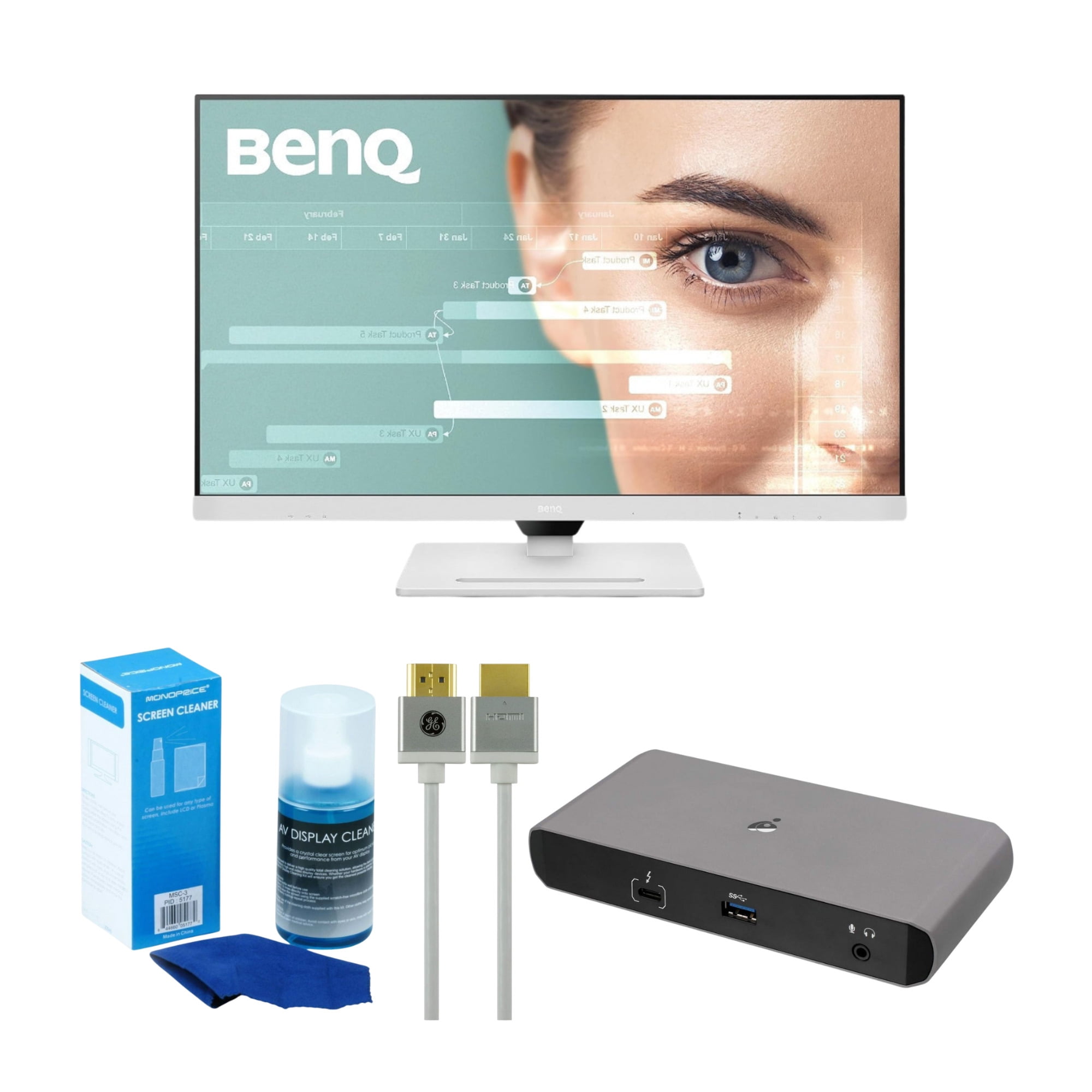 Dell P2721Q 27 Inch 4K FHD, IP Ultra-Thin Bezel Monitor, USB