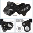 thumbnail image 4 of 30x 60x Illuminated Jewelers Eye Loupe Magnifier,foldable, 4 of 4