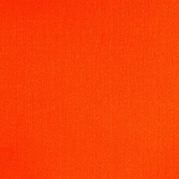 FabricLA Craft Felt Fabric - 18 X 18 Inch Wide & 1.6mm Thick Felt Fabric  - Hot Orange A23 - Use This Soft Felt for Crafts - Felt Material Pack