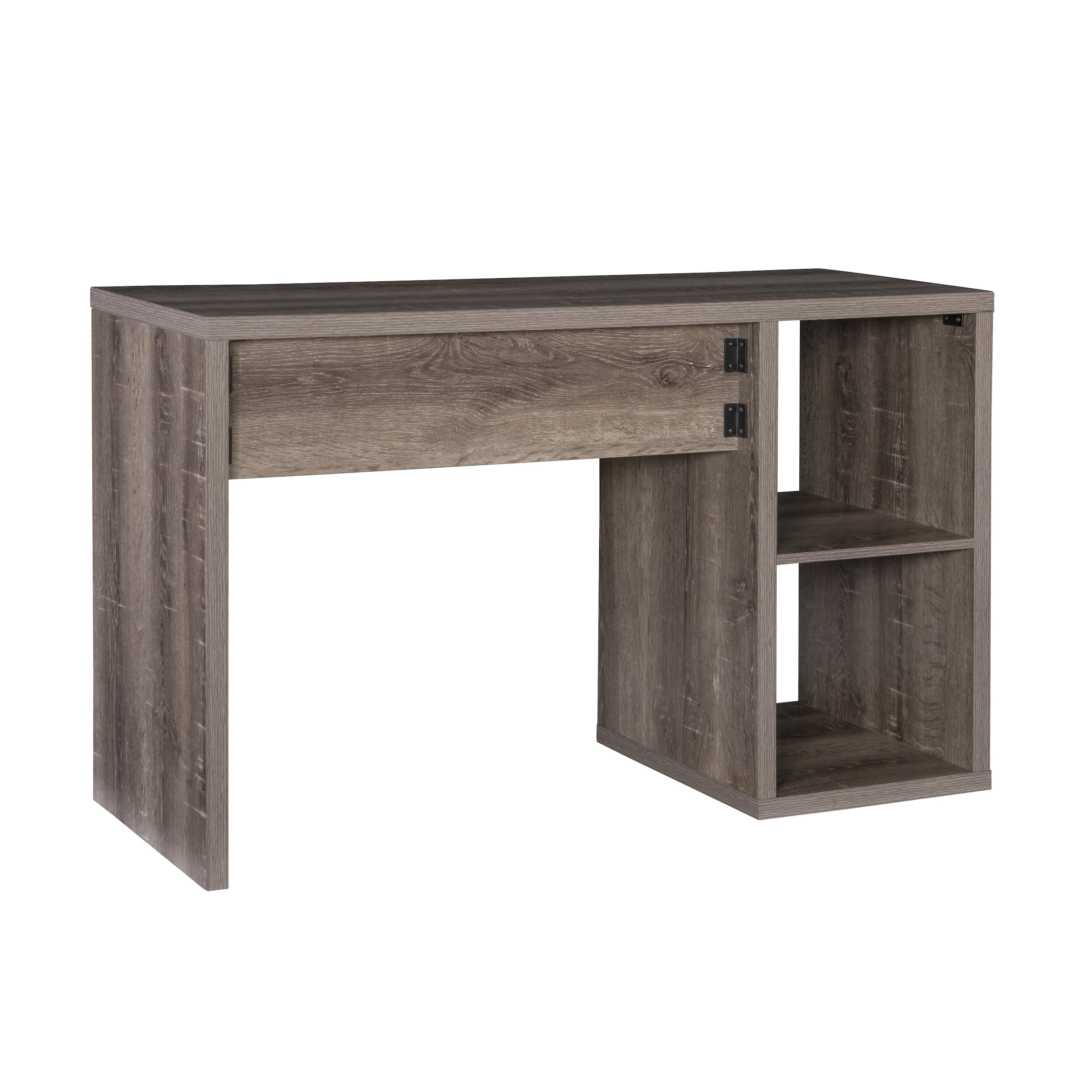 Linon Duhon Transitional Double Cubby Storage Writing Desk, Gray
