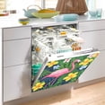 thumbnail image 2 of Yayeee Magnetic Dishwasher Cover for The Front Decoration Home Kitchen Machine Sticker Protector, Pink Flamingo Pattern, 2 of 6