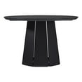 thumbnail image 1 of Pemberley Row Solid Pine Wood Black Dining Table Round Space-Saving 48" Unassembled, 1 of 13