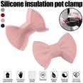 thumbnail image 1 of Soporte Para Ollas De Silicona Bowknot, Manoplas Para Horno, Protector De Dedos, Empuñaduras Antideslizantes Resistentes Al Calor, Soporte Para Ollas Para Cocinar Y Hornear Serendint HA017172-00, 1 of 7