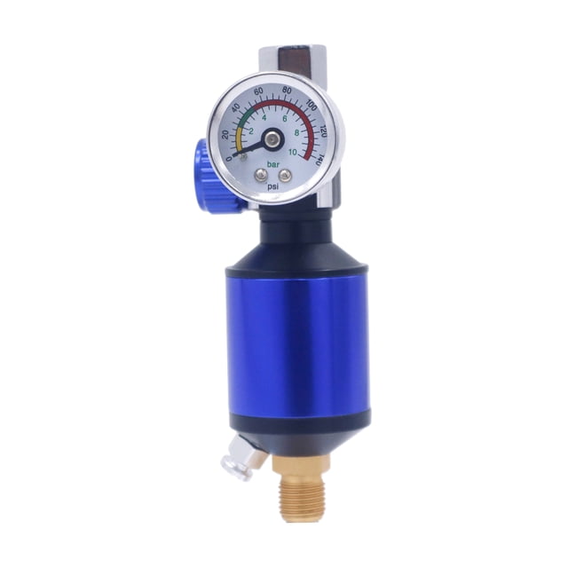 Manómetro y filtro de aire de pulverización presión de aire Sunnimix azul