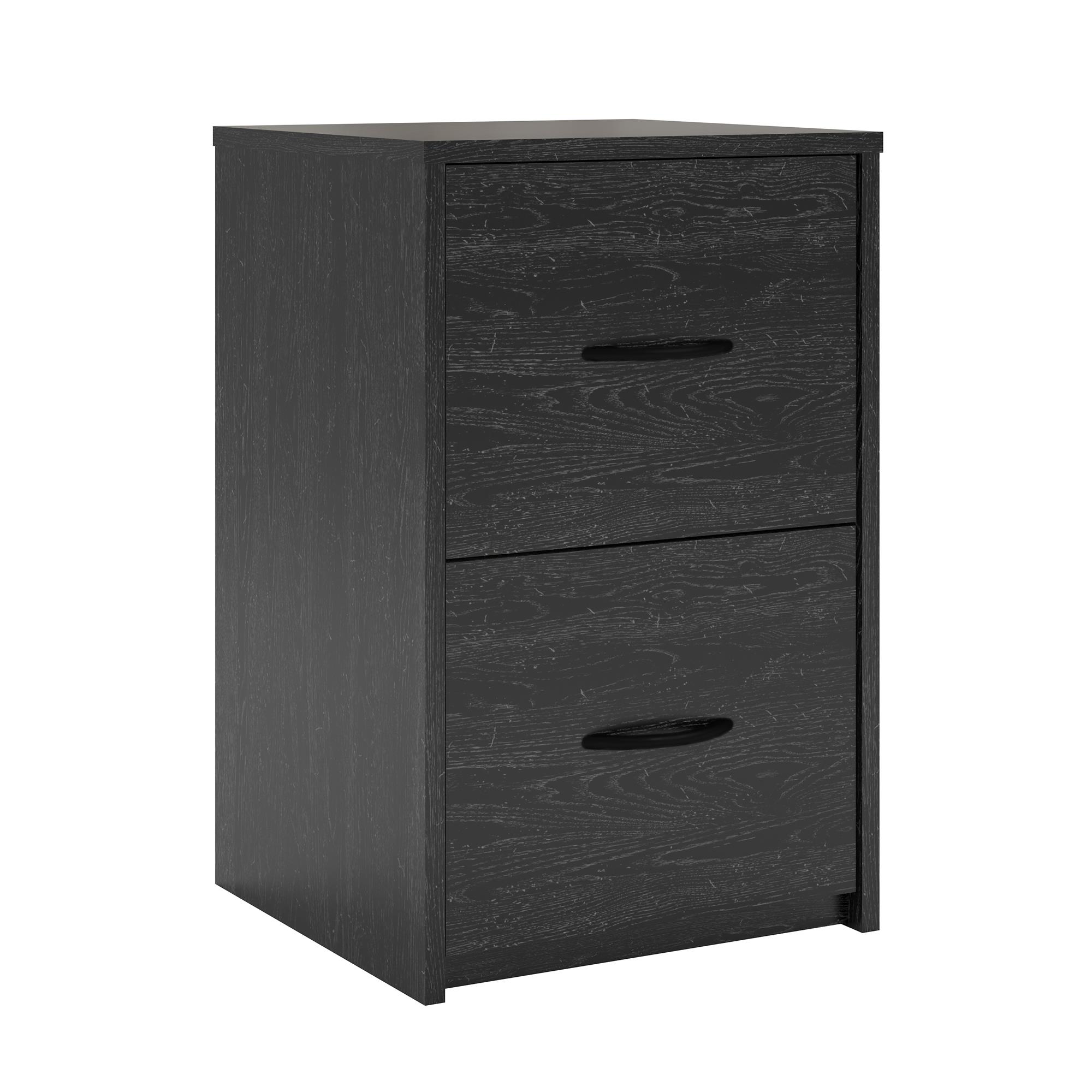 Ameriwood Home Core 2 Drawer File Cabinet, Black Oak - image 2 of 6
