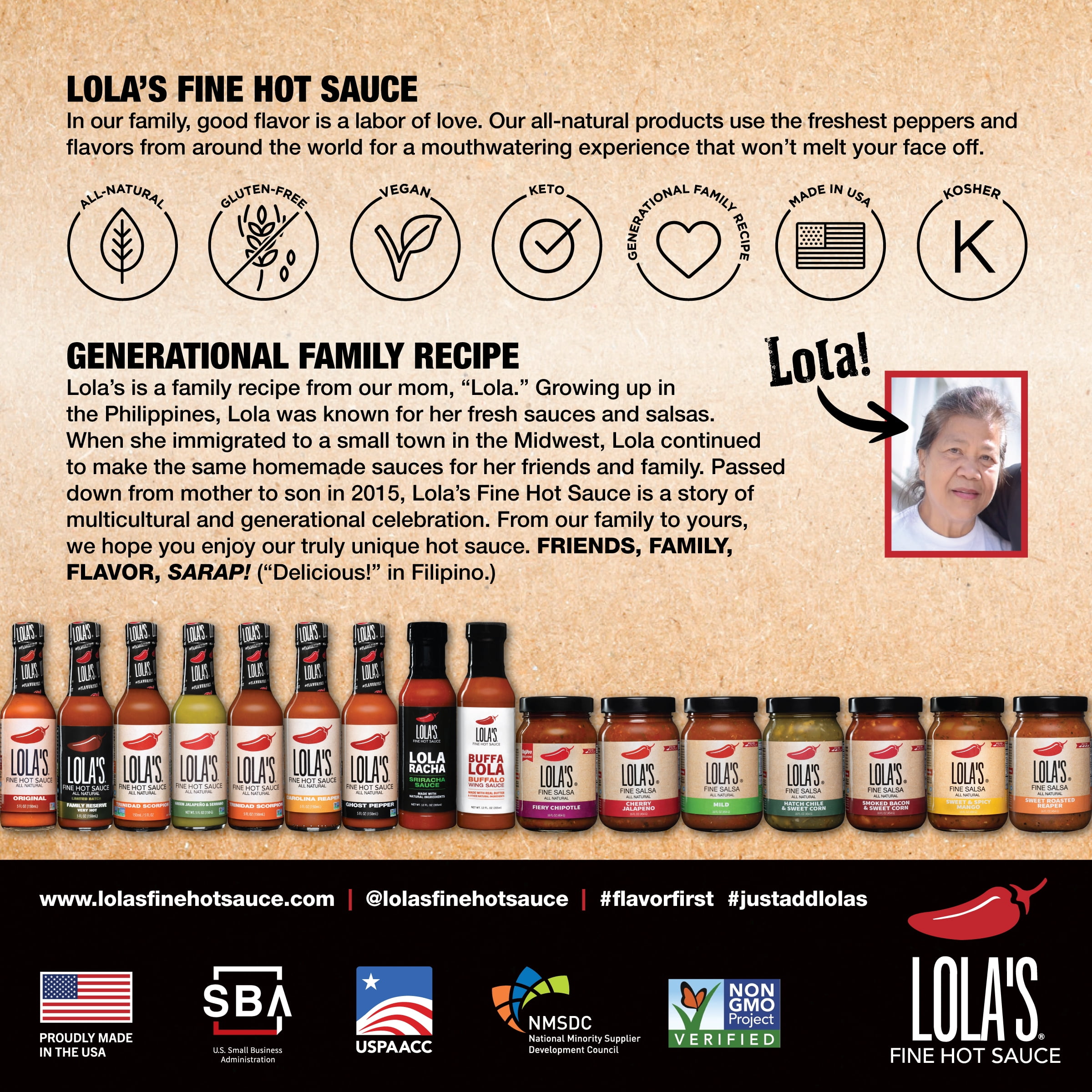 (3 pack) Lola's Fine Hot Sauce - Cherry Jalapeno Salsa | All-Natural, Gluten Free, Non-GMO, Plant-Based, Keto, Low Sodium | Created with the freshest Cherries and Jalapenos