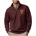 thumbnail image 1 of Blusa y camisa de manga larga con cuello alto para hombre, sudadera con capucha estampada, jersey deportivo con media cremallera, blusa de manga larga con cuello alto para hombre, blusa de poliéster, 1 of 4
