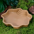 thumbnail image 4 of Turtle Pool, Reptile Bathing Tub, Large Turtle Feeding Bowl, Lizard Habitat with Ramp Aquarium Ornament for Gecko, Snake, Turtle, Bearded Dragon, Lizard Bath, 4 of 8