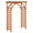 Brown, variant on VINGLI 85in Wooden Garden Arbor, Wedding Arch for Ceremony, Wood Garden Trellis for Plant Climbing, Pergola for Garden Backyard, Lawn (Dark Brown)