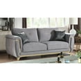 thumbnail image 5 of Grey Velvet Upholstery | Sleek Appearance & Soft Texture | Contemporary Living, 5 of 5