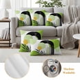 thumbnail image 5 of Boho Middle Century Outdoor Pillow Covers 26x26 Set of 2,Waterproof Patio Throw Pillowcase Protectors,Abstract Green Geometric Botanical Decorative Pillow Shams Cushion Covers for Seat Bed Couch Sofa, 5 of 8