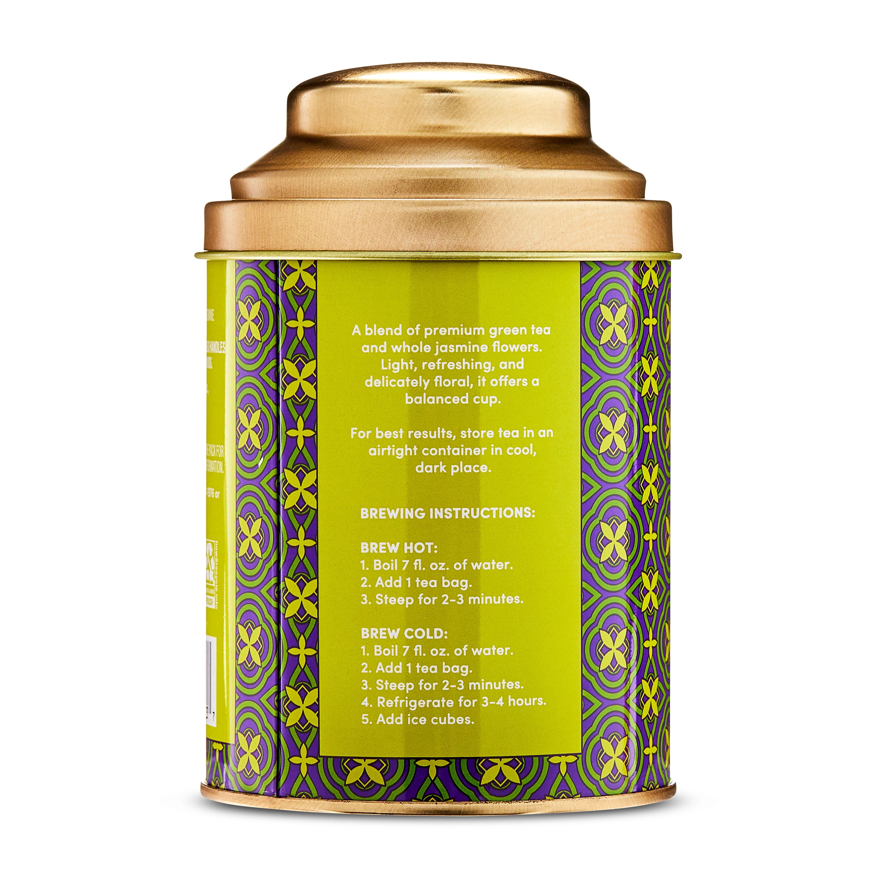 (6 pack) bettergoods Jasmine Green Tea Bags, 1.41 oz, 20 Pyramid Sachets