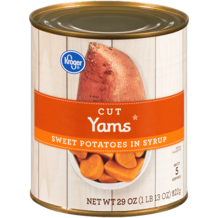 2X-KR Cut Sweet Potato Yams in Syrup - 29 oz
