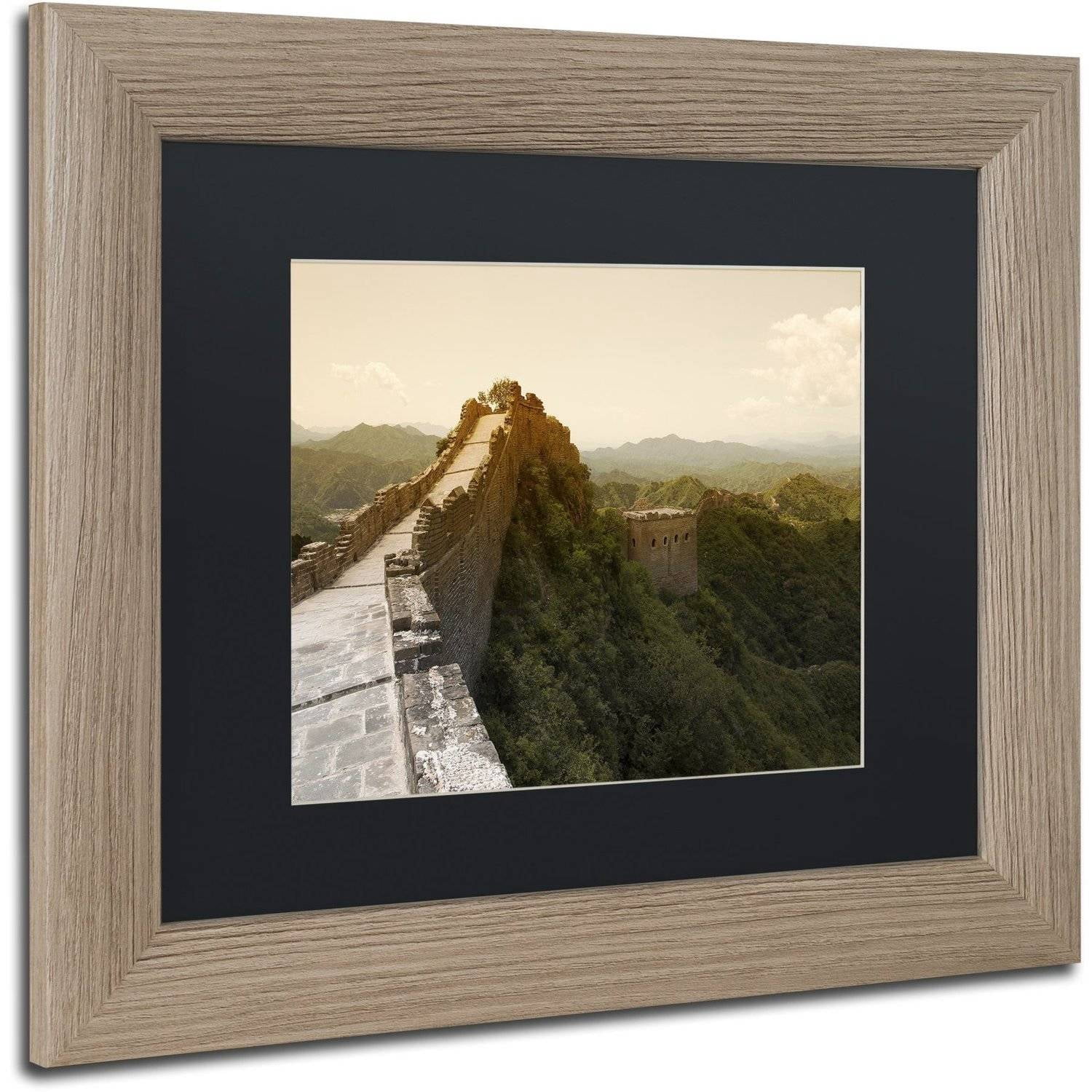 Trademark Fine Art "Great Wall X" Canvas Art by Philippe Hugonnard, Black Matte, Birch Frame