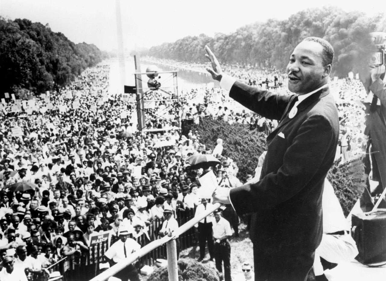 Martin Luther King Jr Speech Civilrights-12 Inch By 18 Inch Laminated