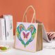 thumbnail image 3 of (GT5012) Bolso Mano Con Diamantes DIY Portátil Almacenamiento Lino Mariposa Amor, 3 of 8