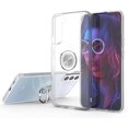 thumbnail image 1 of Étui pour Galaxys21plus, Étui Transparente en TPU Souple Antichoc avec Rotation à 360 Degrés Support (Compatible avec Support Magnétique pour Voiture) pour Samsung Galaxy s21plus, Transparent (Transparent) DZ97-6659, 1 of 7