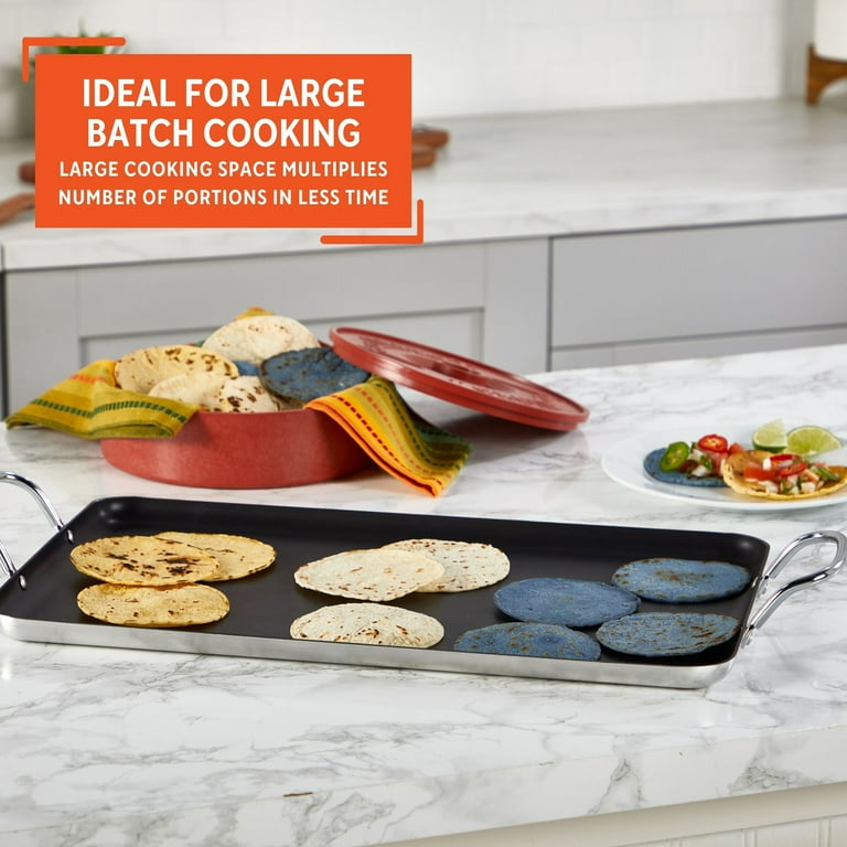 Imusa Stovetop Nonstick Frying Cooking Pan, Large 20