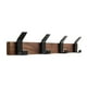 thumbnail image 1 of Gancho de pared para abrigos Gancho de pared para abrigos Soporte de almacenamiento Gancho de madera para ropa Percha de pared de madera para Cuatro ganchos, 1 of 9
