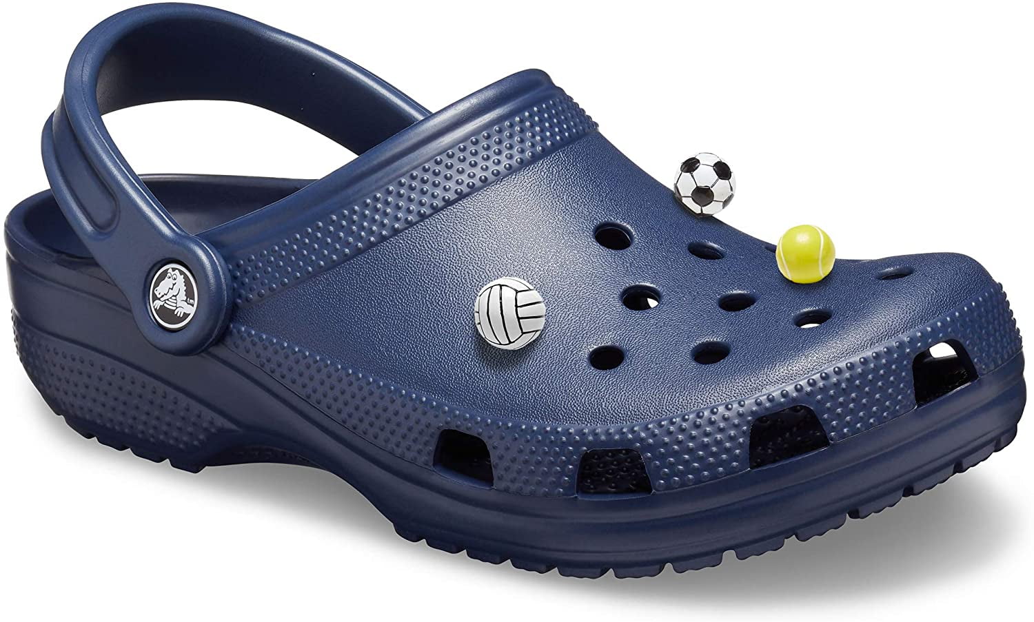 Crocs Mens and Womens Classic Clog w/Jibbitz Charms 5-Packs for Her 
