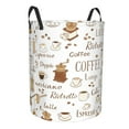 thumbnail image 2 of Bingfone Coffee Waterproof Foldable Laundry Hamper Bucket With Handles For Storage Bin,Clothes Hamper (Small), 2 of 8