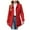Red, variant on Quealent Pea Coats For Women Wool Blend Thicken Stand Collar Single Breasted Trench Coat Fashion A-Line Fall Winter Jackets Black for Size S