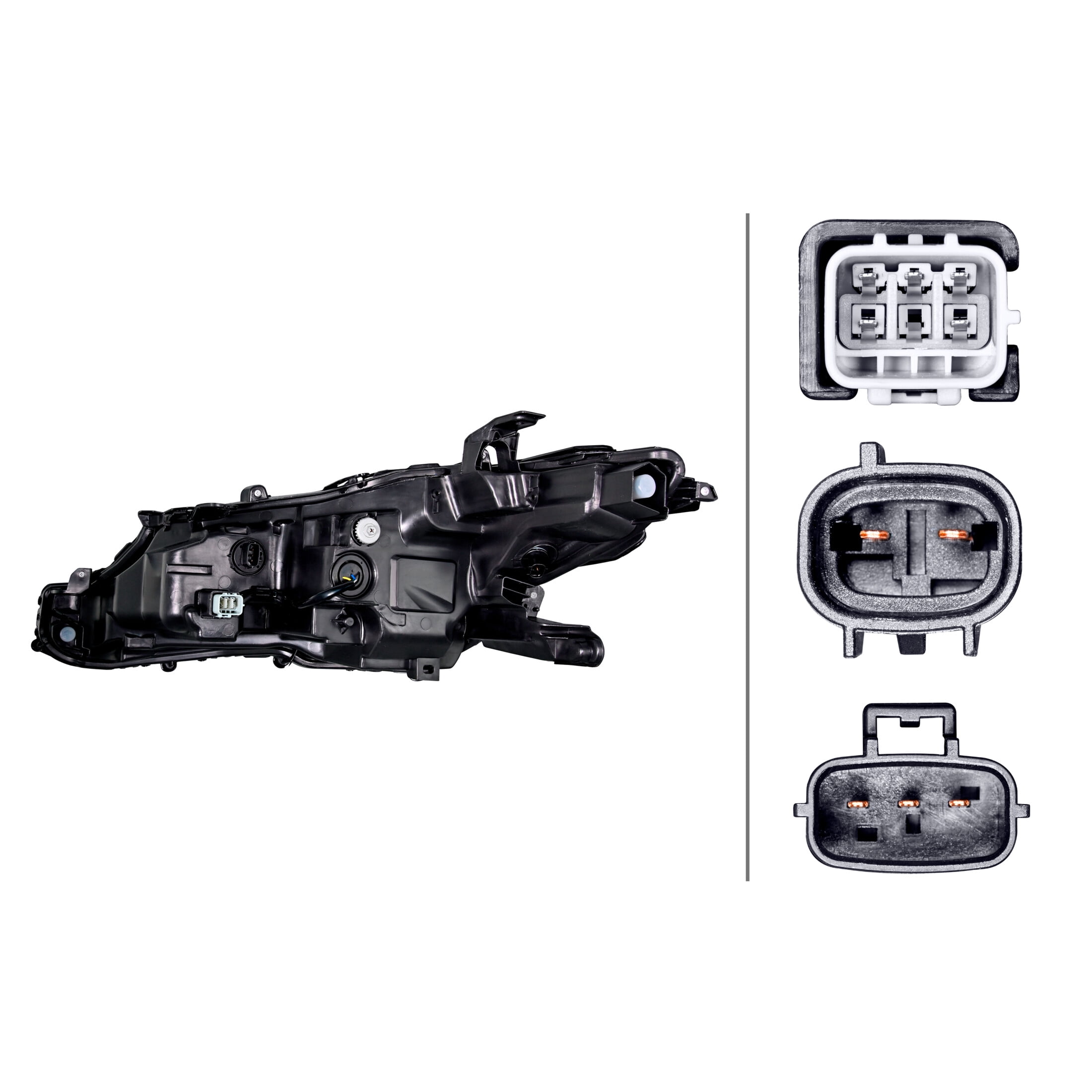 HELLA ValueFit Headlamp Assembly For 2019-2020 Toyota Camry, Passenger Side, 354888041, 81110-06C41, TO2503277