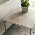thumbnail image 7 of Pemberly Row Large Stone Top Nesting Table with a Silver Metal Base, 7 of 7