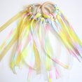 thumbnail image 2 of Dosaele5Pcs 25cm Wooden Round Handle Dance Ribbon Dancing Gymnastics Ribbon Dancing Streamers for Kids, 2 of 8