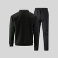 thumbnail image 3 of Yusimy Men's Solid Color 2-Piece Stand-Up Collar Outdoor Set Long Sleeve Breathable Elastic Waist Drawstring Pocket Regular Fit, 3 of 5
