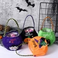 thumbnail image 2 of Sacs à Friandises d'Halloween, Décorations de Panier d'Halloween, Sacs Cadeaux Réutilisables Citrouille, 2 of 8