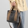 thumbnail image 3 of LHSHID Handbag for Women Small Multi-Pockets, Canvas Mini Tote Shoulder Bags with Zipper, Satchel Hobo Bag for Travel Work, 3 of 8