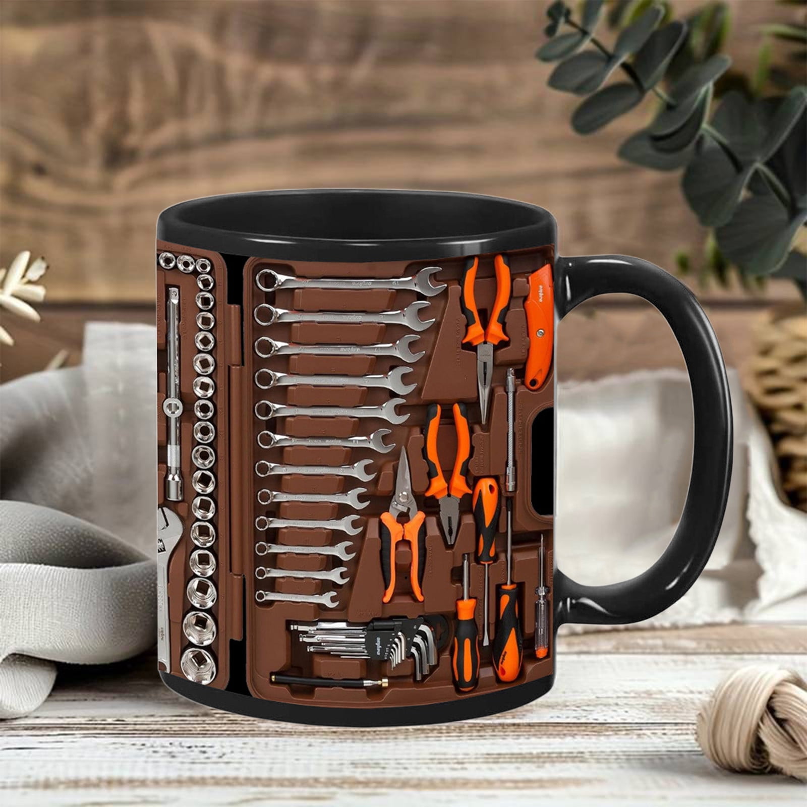 Yooshoverk Mug 3D Mechanic Toolbox Design Solving Creative Gift
