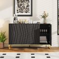 thumbnail image 2 of Vabches Sideboard Buffet Cabinet with Adjustable Shelves, Wood Accent Cabinet Console Table TV Stand for Living Room, Dining Room and Kitchen, 2 of 9