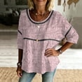 thumbnail image 2 of Long Sleeve Shirts for Women Loose Fit Pleated Cuff Western Print Button Down Long Sleeve Blouse Shirts Tops, 2 of 6